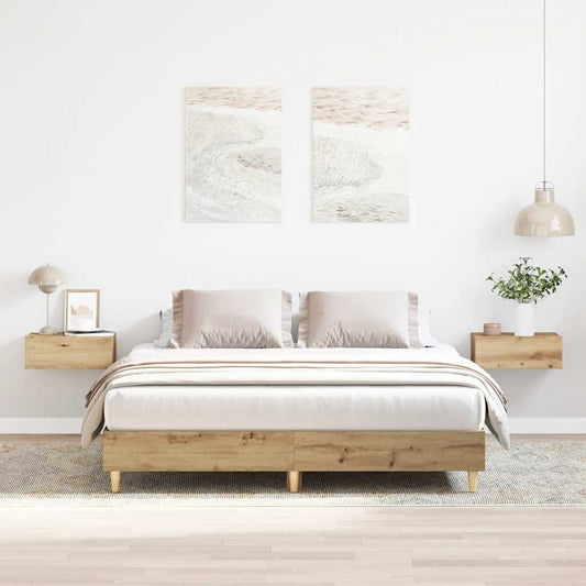 Bed Frame | Artisan oak | Engineered wood | King | Bed Frame