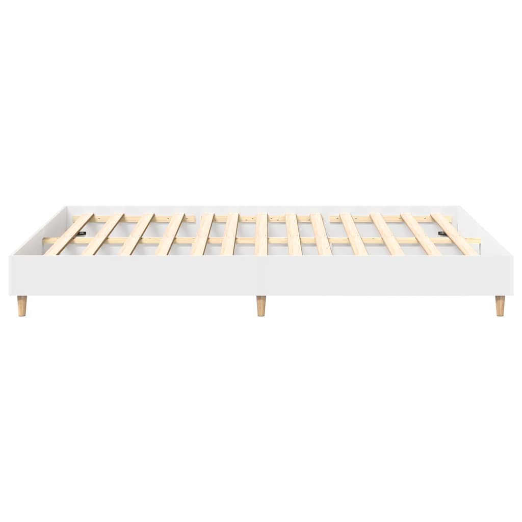 Bed Frame | White | Engineered wood, solid eucalyptus wood, plywood
