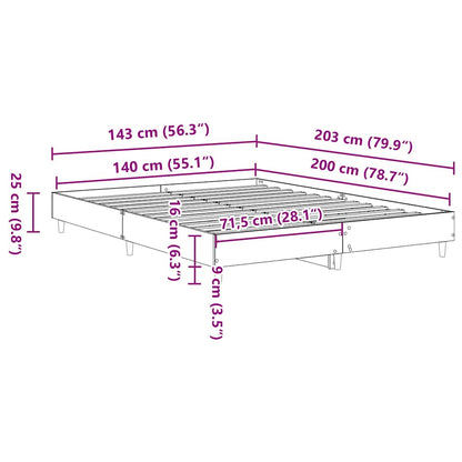 Bed Frame | White | Engineered wood, solid eucalyptus wood, plywood