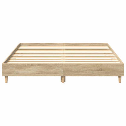 Bed Frame | Sonoma Oak | Engineered Wood | Double Bed | Rectangular