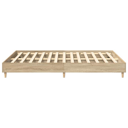 Bed Frame | Sonoma Oak | Engineered Wood | Double Bed | Rectangular