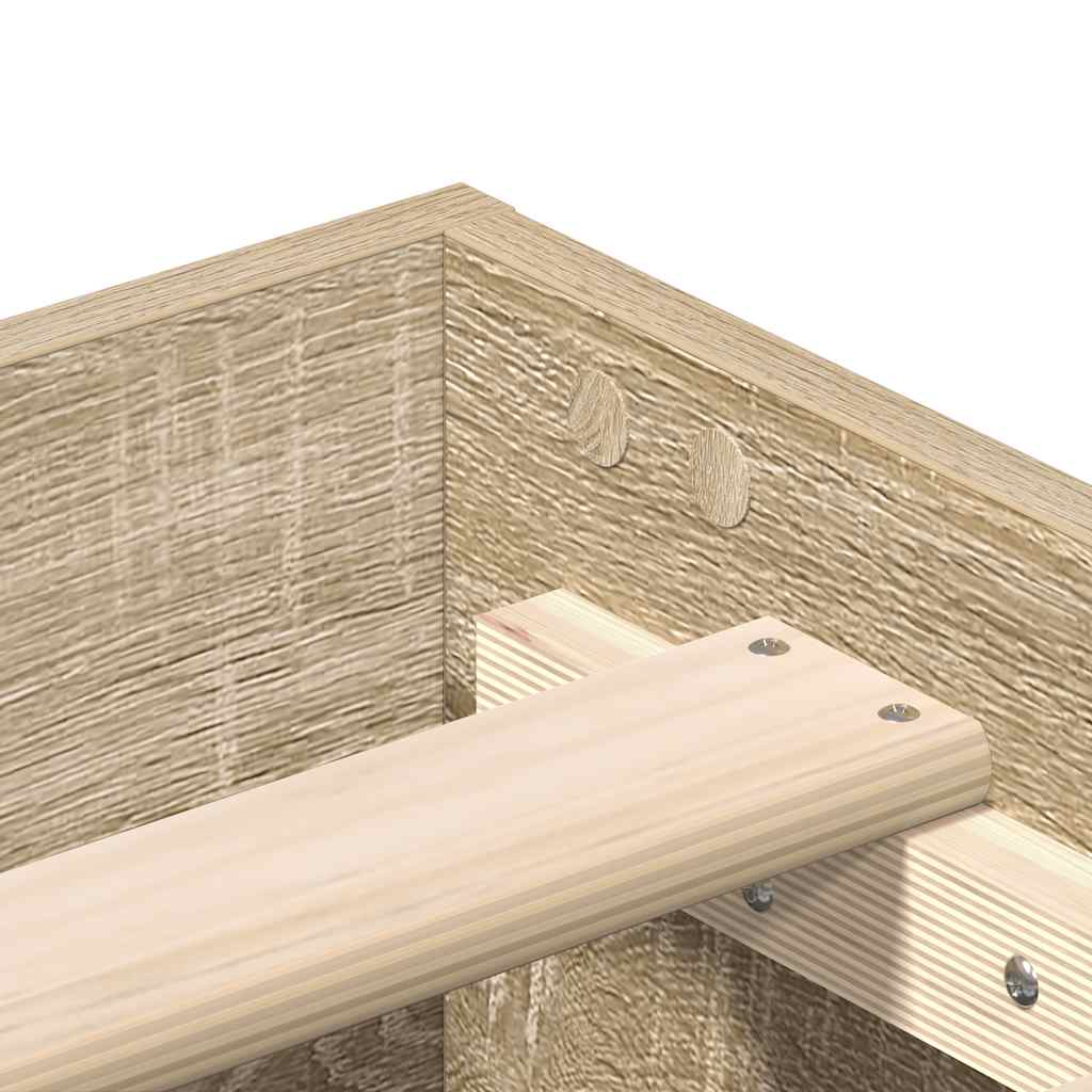 Bed Frame | Sonoma Oak | Engineered Wood | Double Bed | Rectangular