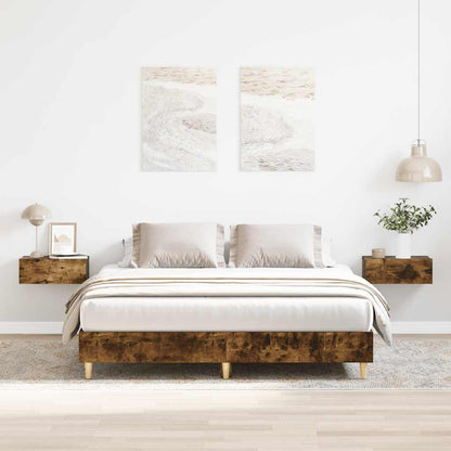 Bed Frame | Smoked Oak | Engineered Wood | Double | Durable