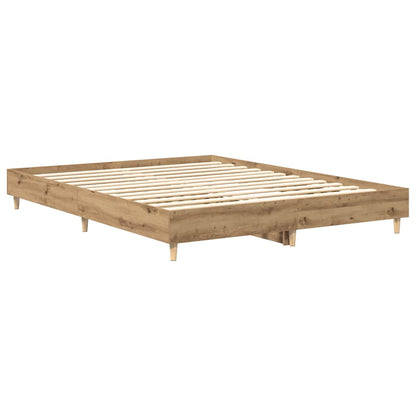Bed Frame | Artisan Oak | Engineered Wood, Solid Eucalyptus Wood | Double