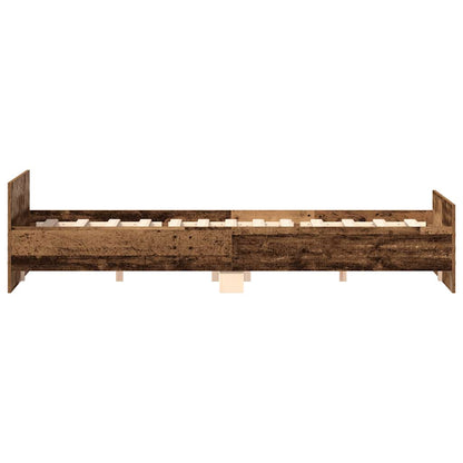 Bed Frame without Mattress Old Wood 160x200cm Engineered Wood