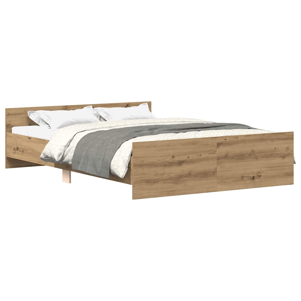 Bed Frame | Artisan Oak | Engineered Wood, Solid Pinewood, Plywood