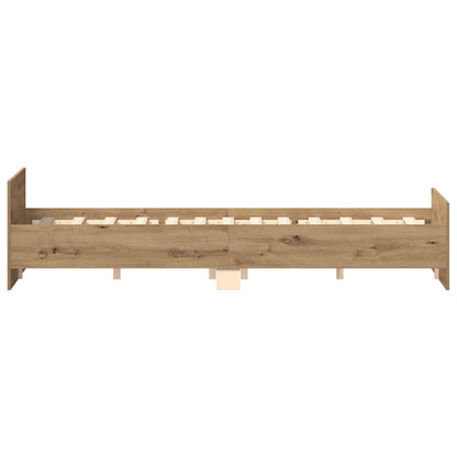 Bed Frame | Artisan Oak | Engineered Wood, Solid Pinewood, Plywood