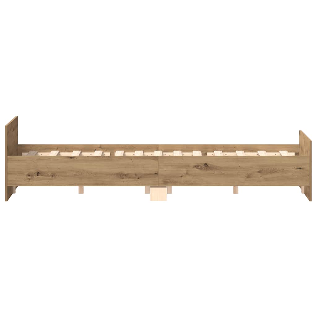 Bed Frame | Artisan Oak | Engineered Wood, Solid Pinewood, Plywood
