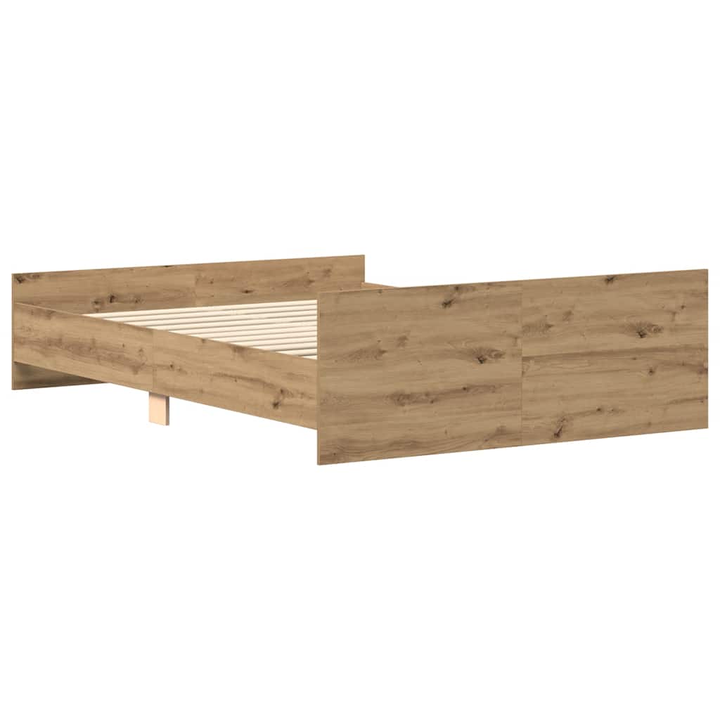 Bed Frame | Artisan Oak | Engineered Wood, Solid Pinewood, Plywood