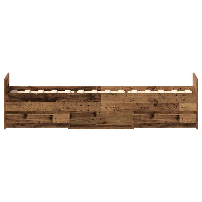 Bed Frame | Old Wood | Engineered Wood, Solid Pinewood | Single
