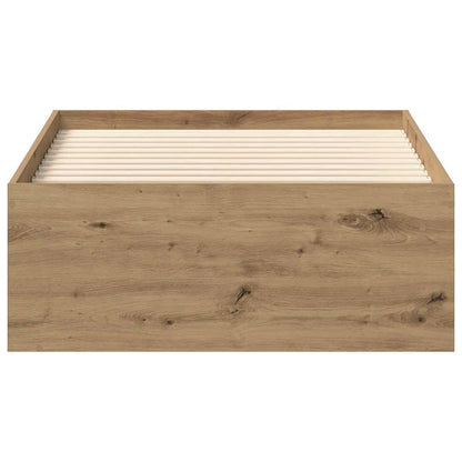 Bed Frame without Mattress Artisan Oak 90x200cm Engineered Wood