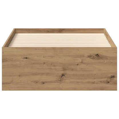 Bed Frame without Mattress Artisan Oak 90x190 cm Single Engineered Wood