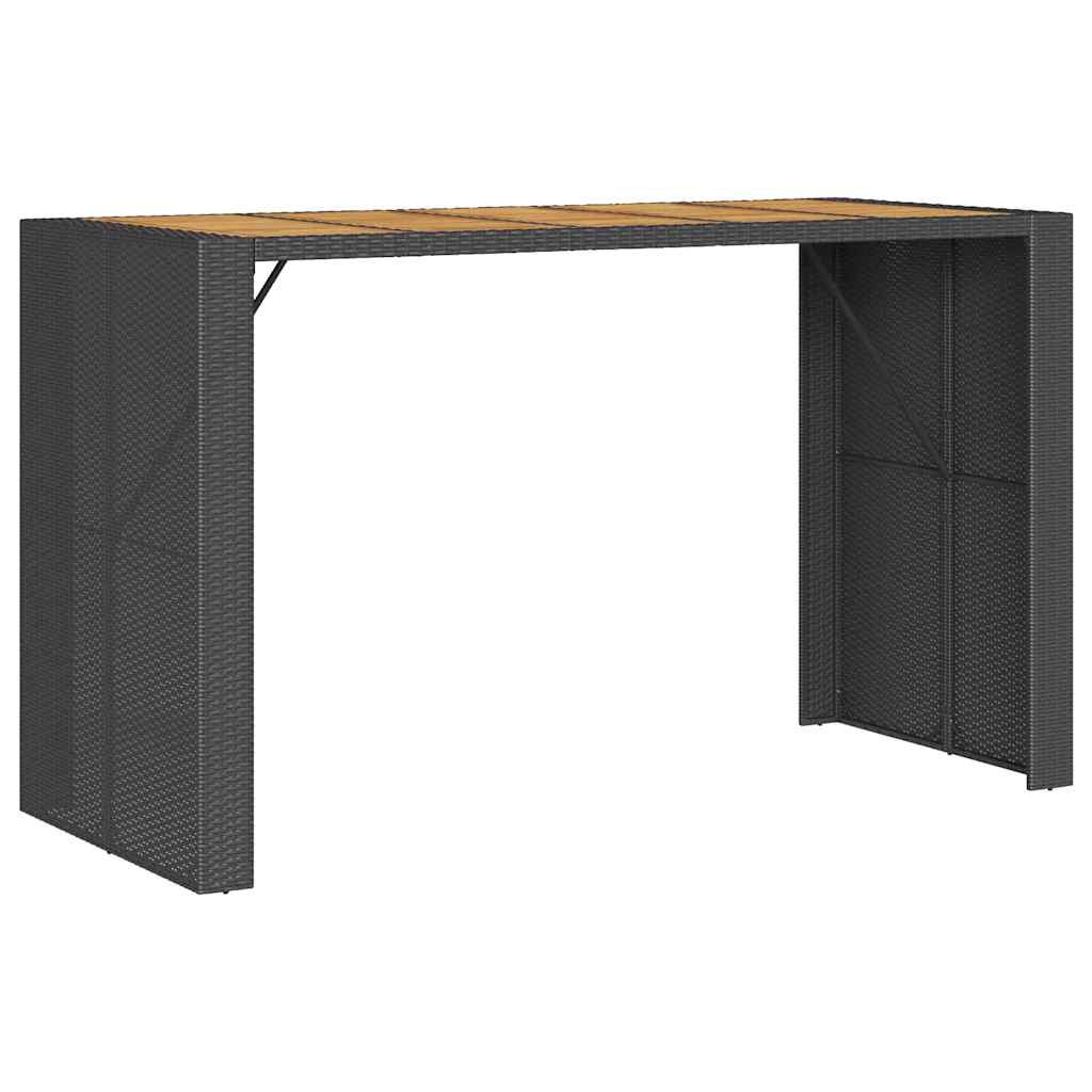 Garden Bar Set | Black | Poly Rattan | 5 Piece Set | Durable