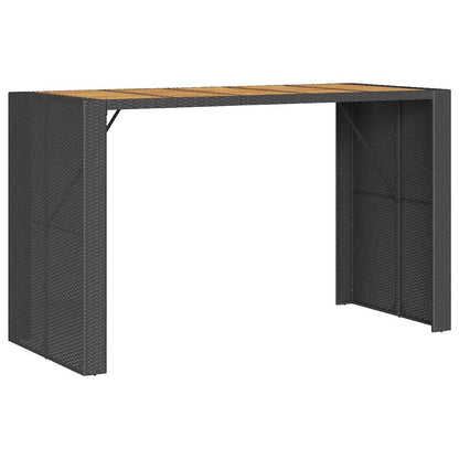 Garden Bar Set | Black | Poly Rattan | 5 Piece Set | Durable