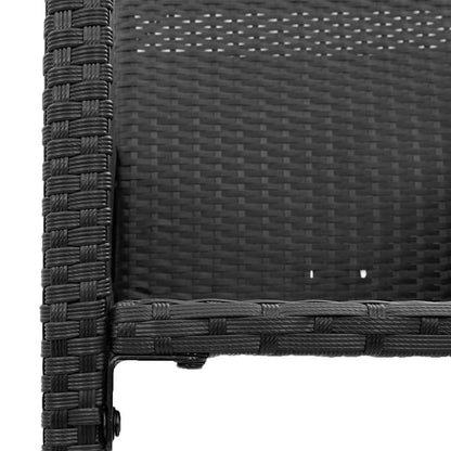 Garden Bar Set | Black | Poly Rattan | 5 Piece Set | Durable