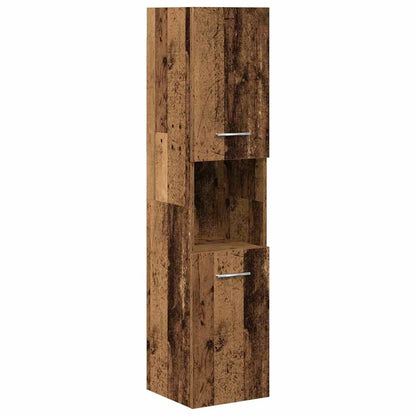 4 Piece Bathroom Furniture Set Old Wood Engineered Wood