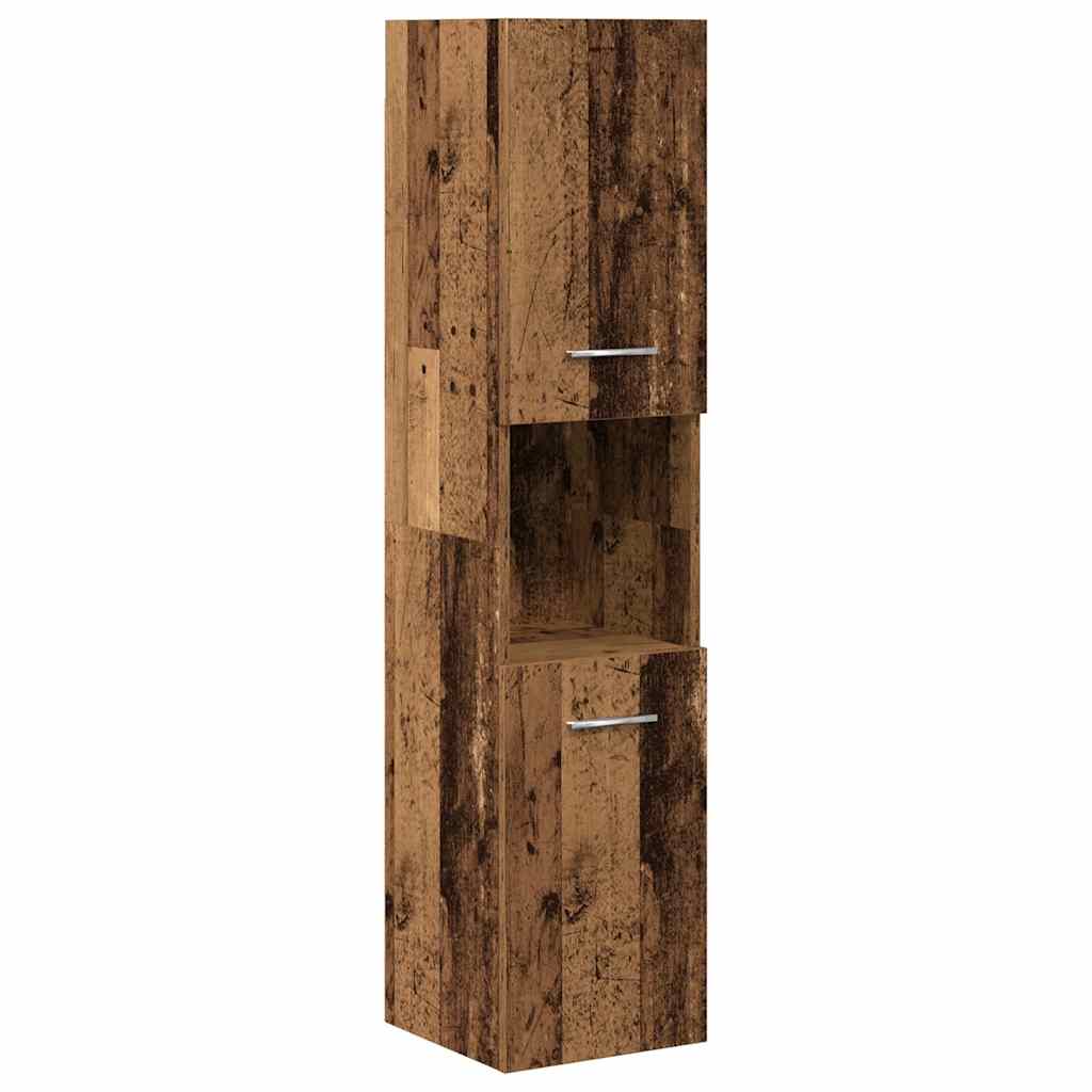 4 Piece Bathroom Furniture Set Old Wood Engineered Wood