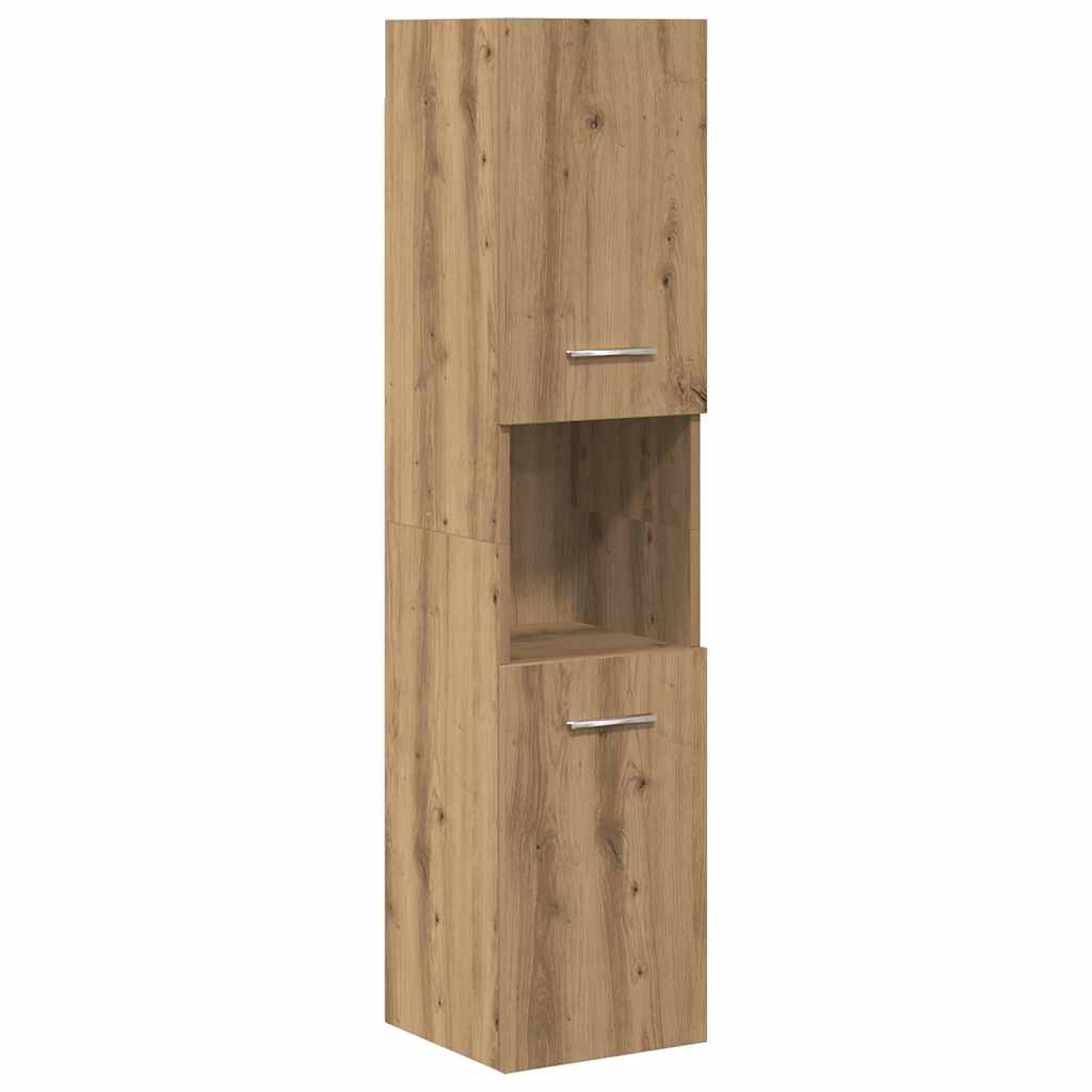 4 Piece Bathroom Furniture Set Artisan Oak Engineered Wood