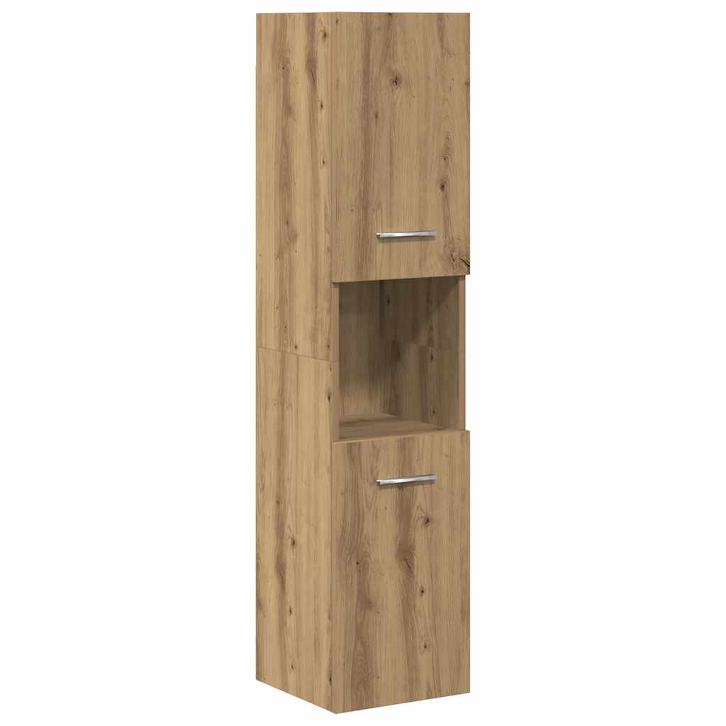 5 Piece Bathroom Furniture Set Artisan Oak Engineered Wood