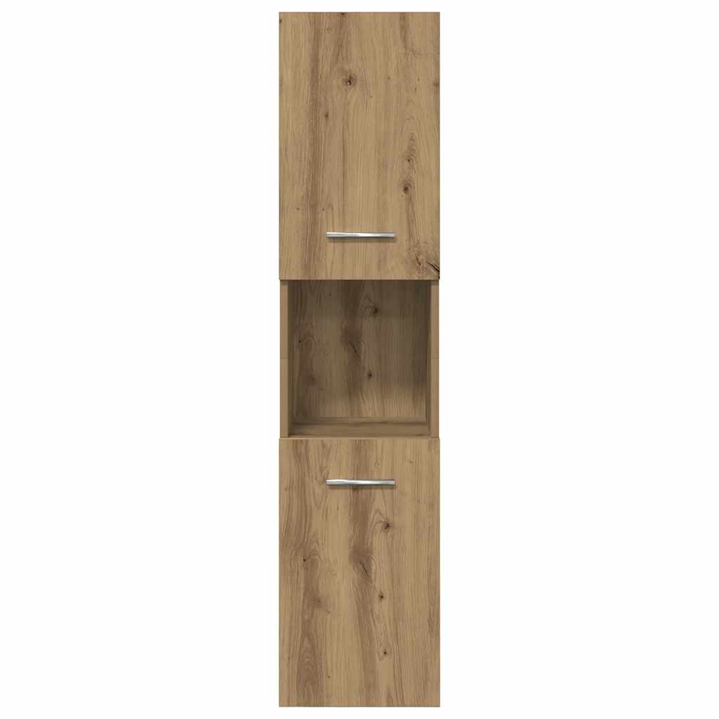 5 Piece Bathroom Furniture Set Artisan Oak Engineered Wood