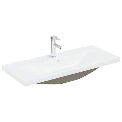 Bathroom Furniture Set | Old wood, White | Engineered wood, Ceramic