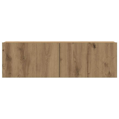 Wall Mounted TV Cabinets 4 pcs Artisan Oak 100x30x30 cm