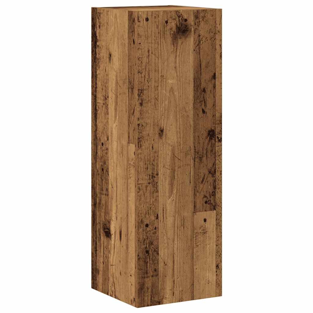 8 Piece Wall-mounted TV Cabinet Set Old Wood Engineered Wood