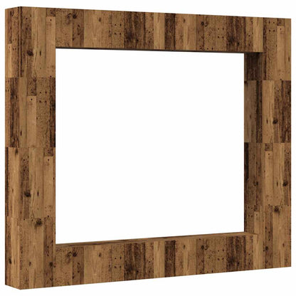 8 Piece Wall-mounted TV Cabinet Set Old Wood Engineered Wood