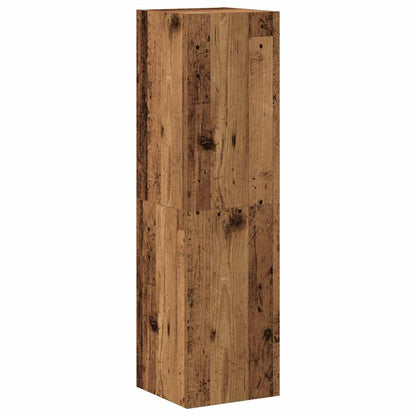 8 Piece Wall-mounted TV Cabinet Set Old Wood Engineered Wood