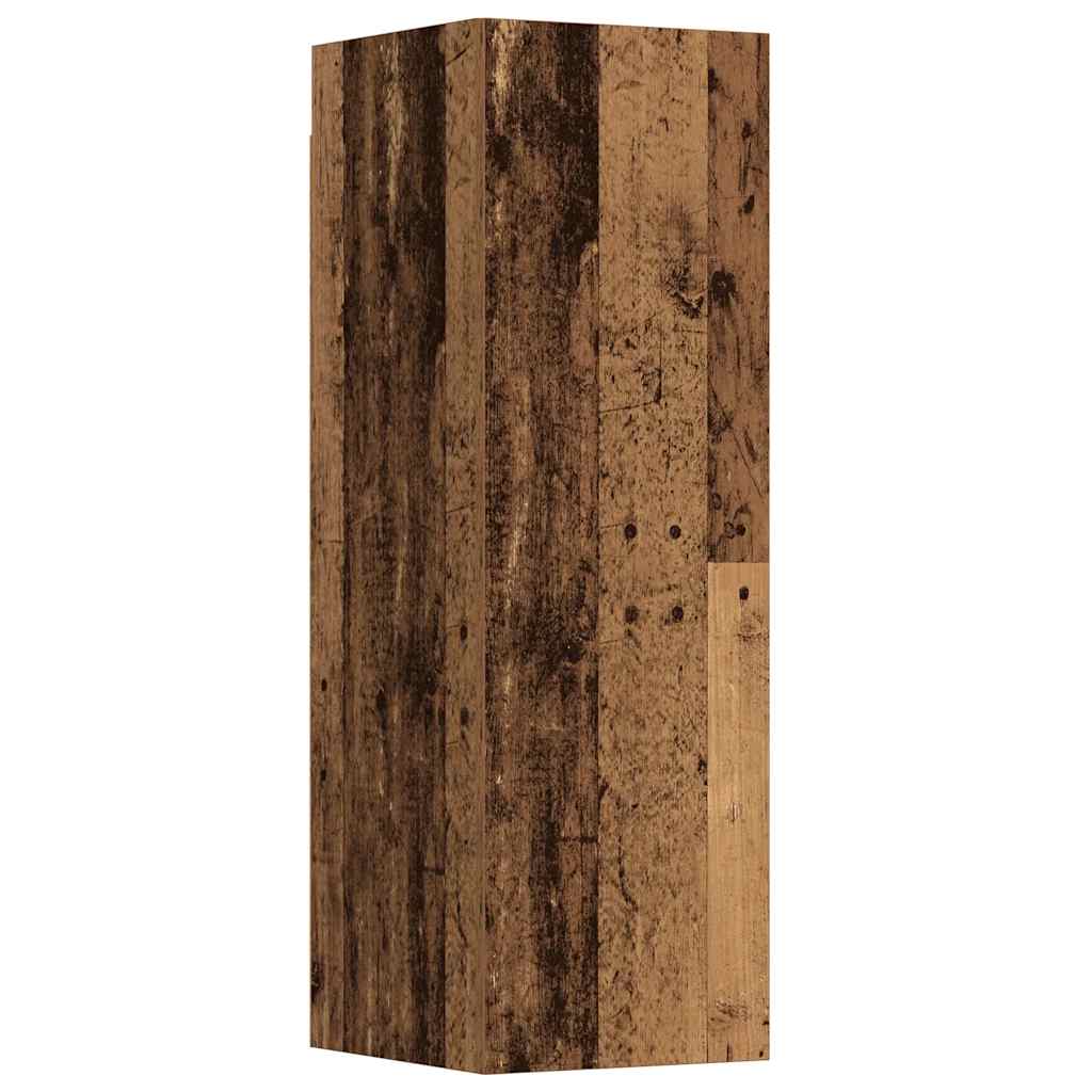 3 Piece Wall-mounted TV Cabinet Set Old Wood Engineered Wood