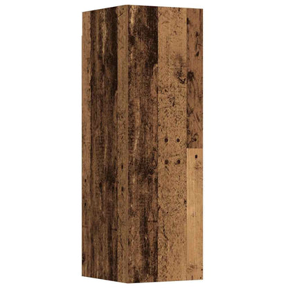 3 Piece Wall-mounted TV Cabinet Set Old Wood Engineered Wood