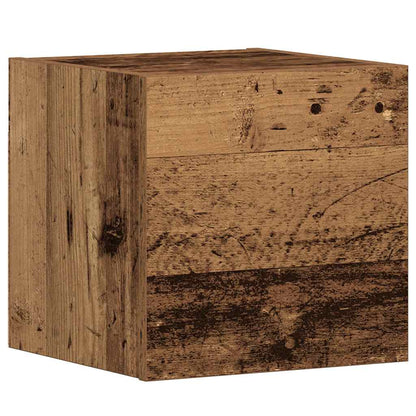 3 Piece Wall-mounted TV Cabinet Set Old Wood Engineered Wood