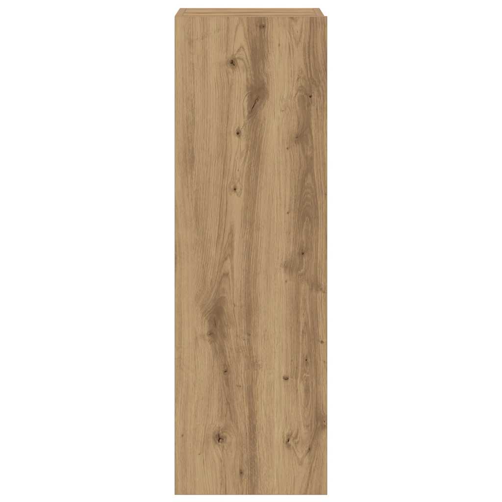 3 Piece Wall-mounted TV Cabinet Set Artisan Oak Engineered Wood