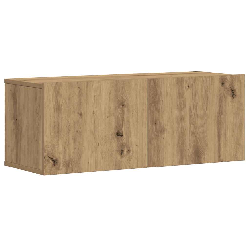 Wall Mounted TV cabinets 5 pcs Artisan Oak Engineered Wood