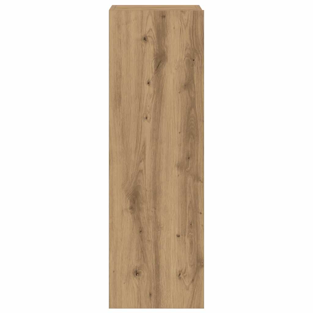 5 Piece Wall-mounted TV Cabinet Set Artisan Oak Engineered Wood