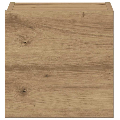 5 Piece Wall-mounted TV Cabinet Set Artisan Oak Engineered Wood