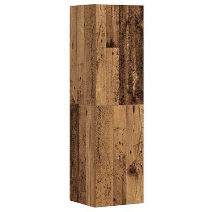 3 Piece Wall-mounted TV Cabinet Set Old Wood Engineered Wood