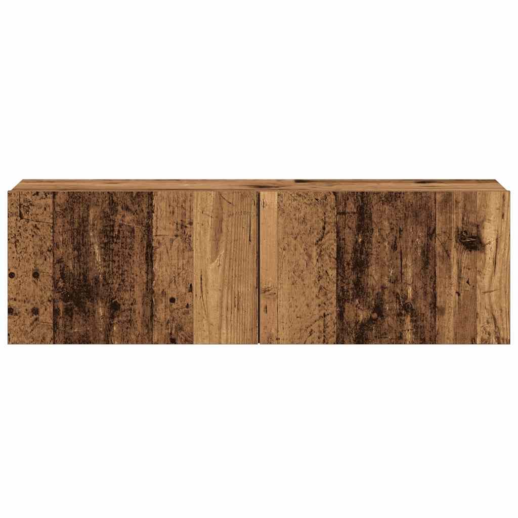 Wall Mounted TV cabinets 3 pcs Old Wood Engineered Wood