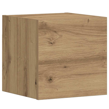 Wall Mounted TV cabinets 3 pcs Artisan Oak Engineered Wood