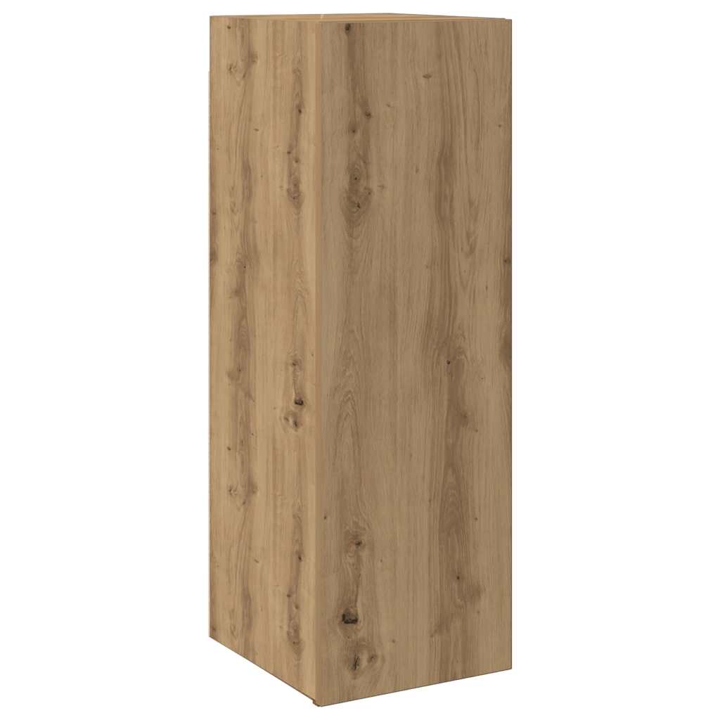 3 Piece Wall-mounted TV Cabinet Set Artisan Oak Engineered Wood