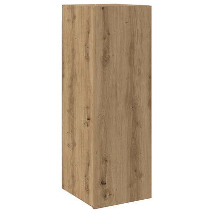 3 Piece Wall-mounted TV Cabinet Set Artisan Oak Engineered Wood