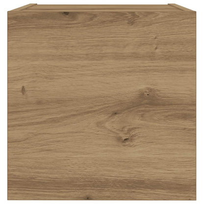 6 Piece Wall-mounted TV Cabinet Set Artisan Oak Engineered Wood