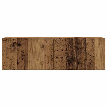 4 Piece Wall-mounted TV Cabinet Set Old Wood Engineered Wood