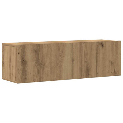 Wall Mounted TV cabinets 4 pcs Artisan Oak Engineered Wood