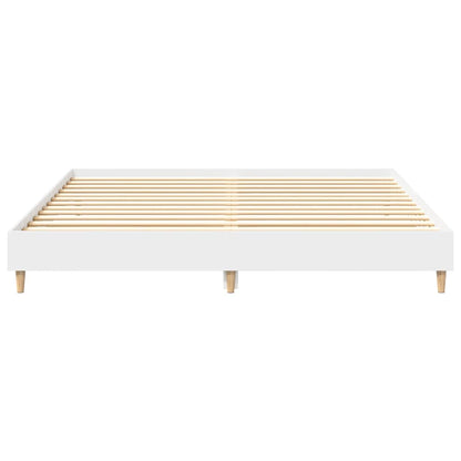 Bed Frame without Mattress White 180x200cm Engineered Wood