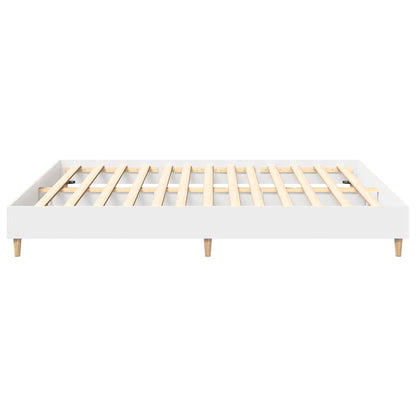 Bed Frame without Mattress White 180x200cm Engineered Wood