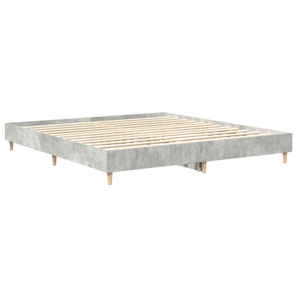 Bed Frame without Mattress Concrete Grey 180x200cm