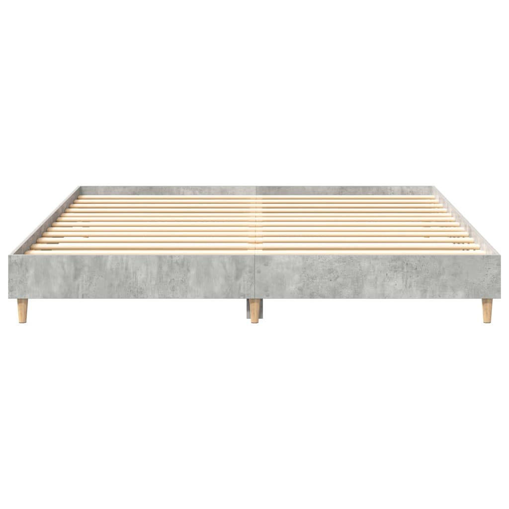 Bed Frame without Mattress Concrete Grey 180x200cm