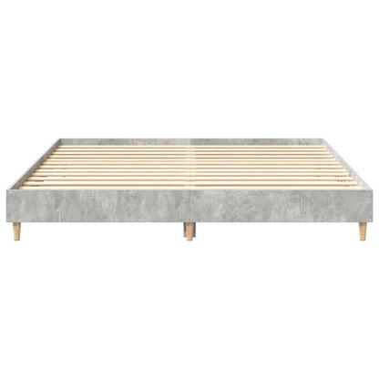 Bed Frame without Mattress Concrete Grey 180x200cm