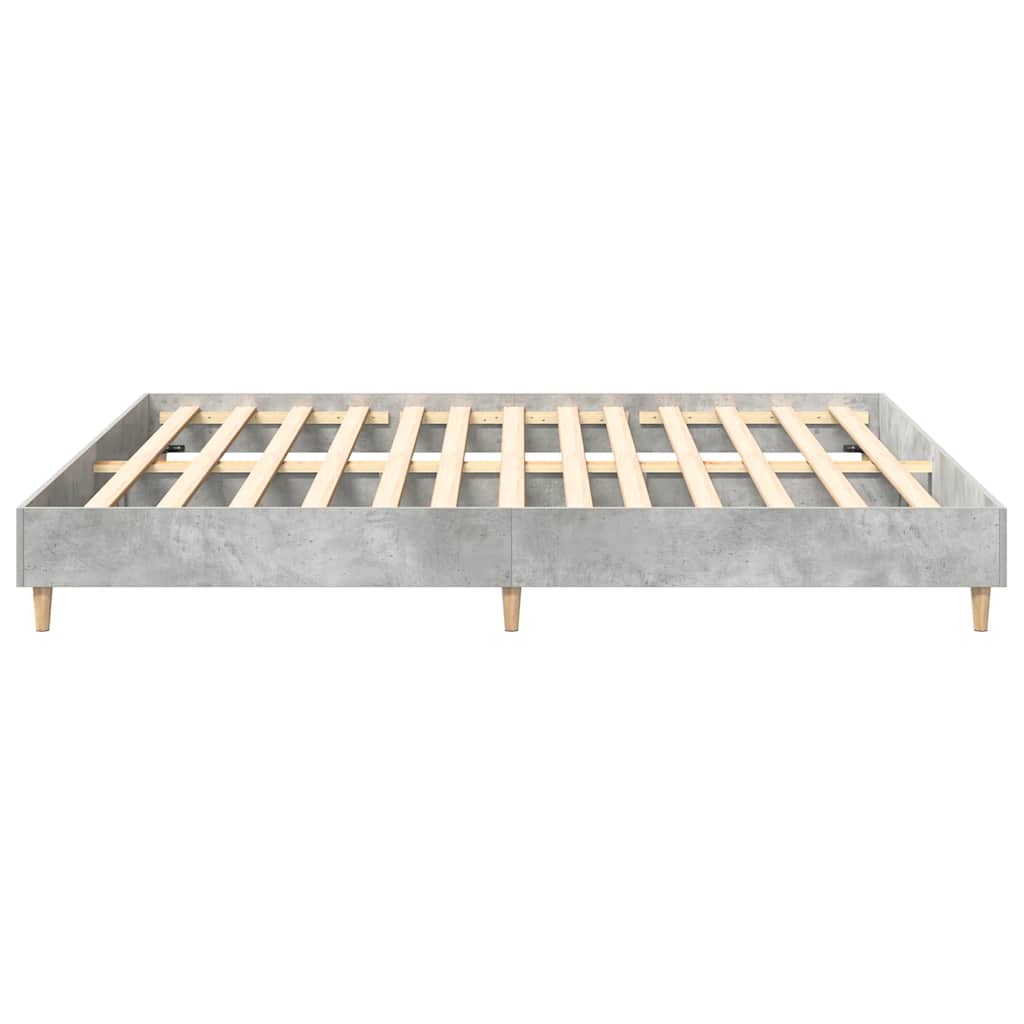 Bed Frame without Mattress Concrete Grey 180x200cm